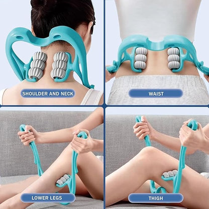 6 Wheel Pressure Point Neck Massager